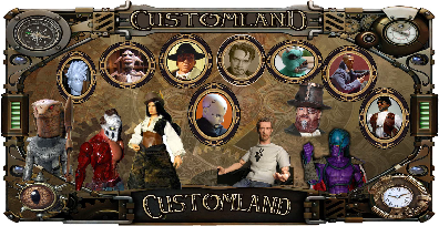 steampunk,  retro futur, julevierniens , explorateur , mercenaire , customland